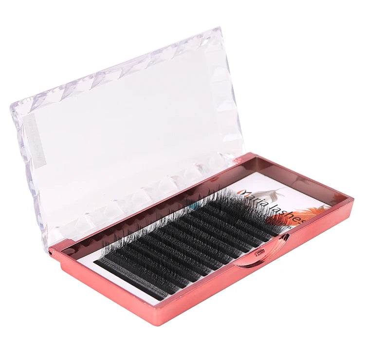 Veylora Maria 5D W Lashes Easy Fan Eyelash Extensions Wholesales Y Premade Volume 12 Rows W Style Natural Soft Private Logo