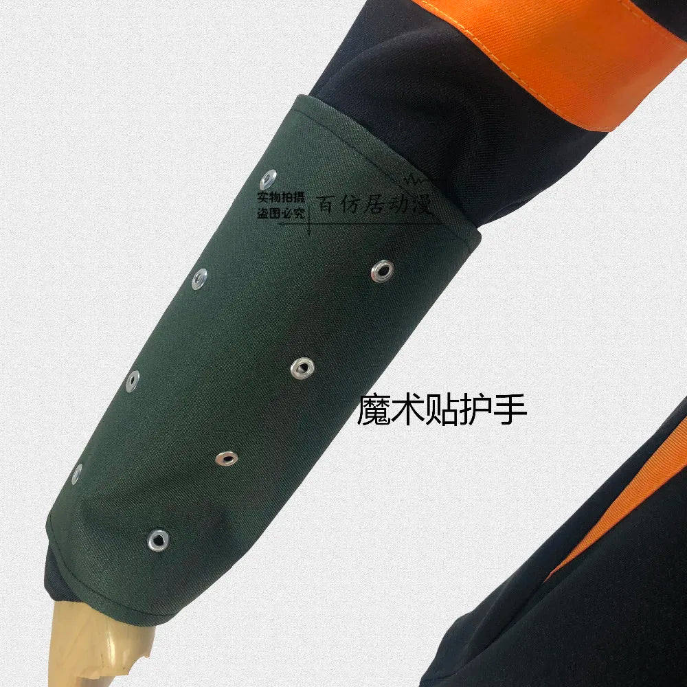 Veylora Costume Katsuki Bakugou Cosplay Outfit Halloween Carnival Cosplay top+scarf+hand covers
