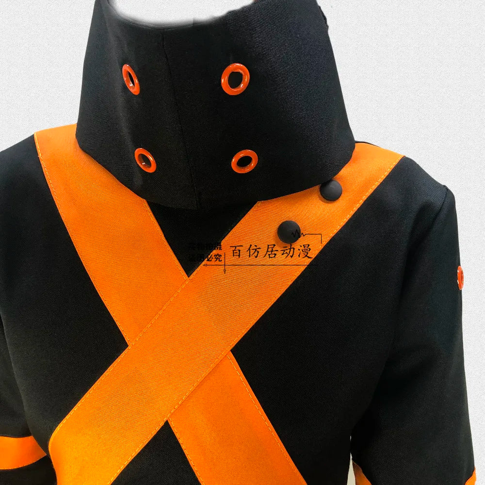 Veylora Costume Katsuki Bakugou Cosplay Outfit Halloween Carnival Cosplay top+scarf+hand covers