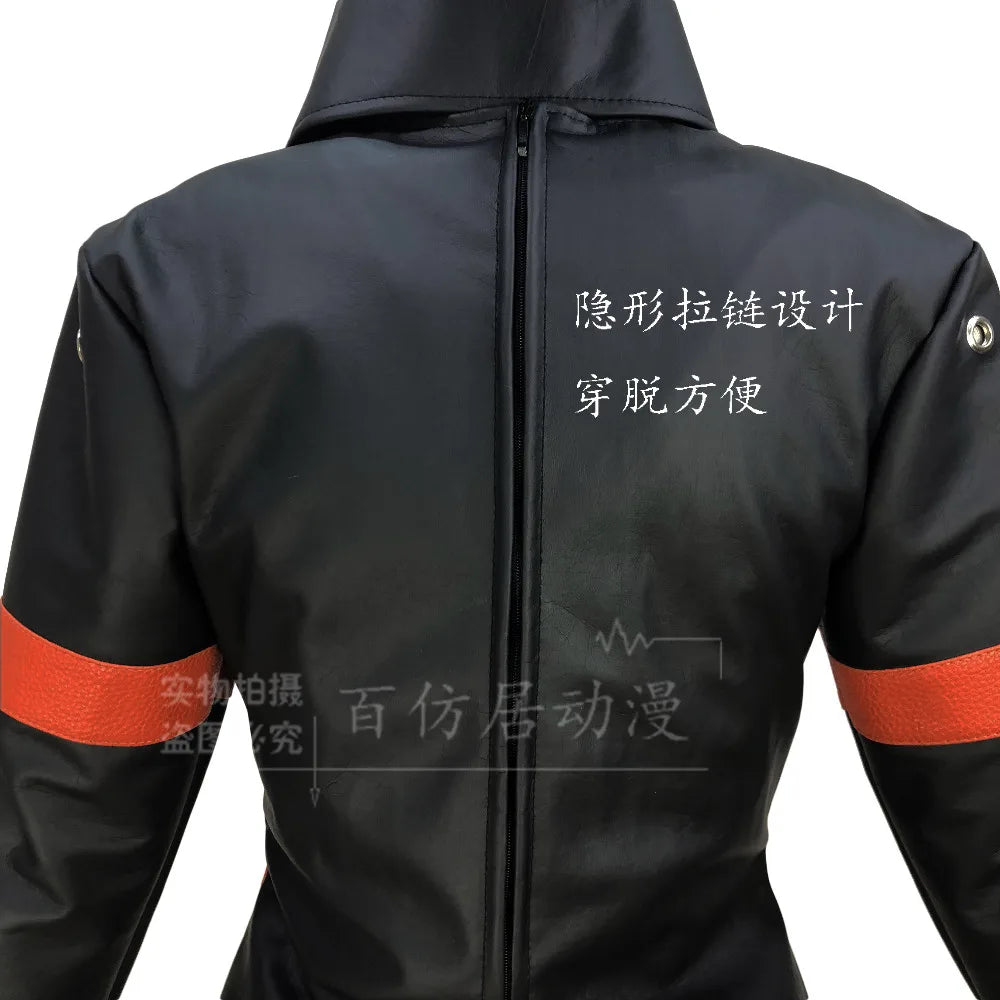 Veylora Costume Katsuki Bakugou Cosplay Outfit Halloween Carnival Cosplay top+scarf+hand covers