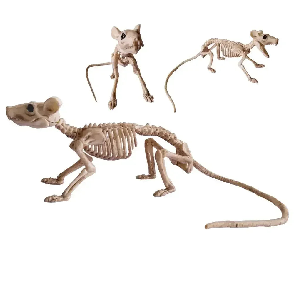Veylora Halloween Decorations-Realistic Skeleton Props with Bats and Scorpions,Plastic Animal Bones for Haunted Houses,Bars,and Pranks