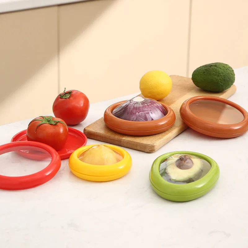Veylora Kitchen Storage Box Fruit Vegetable Container Fresh Box Avocado Tomato Lemon Onion Fresh-Keeping Crisper Kitchen Gadgets