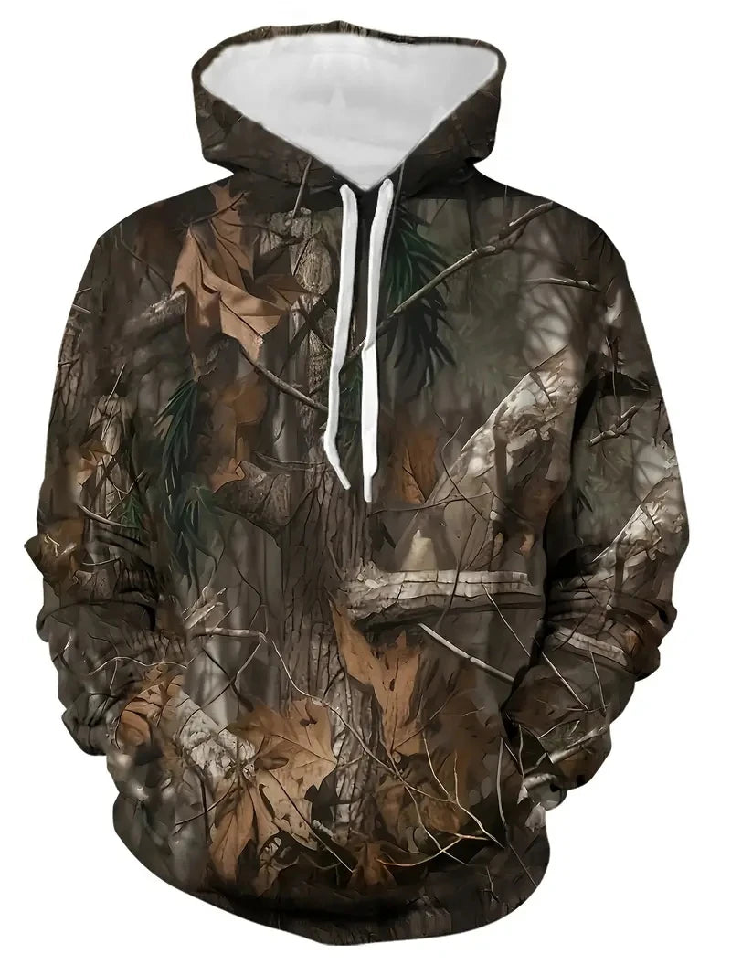 Veylora Spring Autumn Leaves Camouflage 3D Hoodies,Man/Women Loose tops Designer Sweatshirt Oversized Harajuku y2k Clothes Pullover