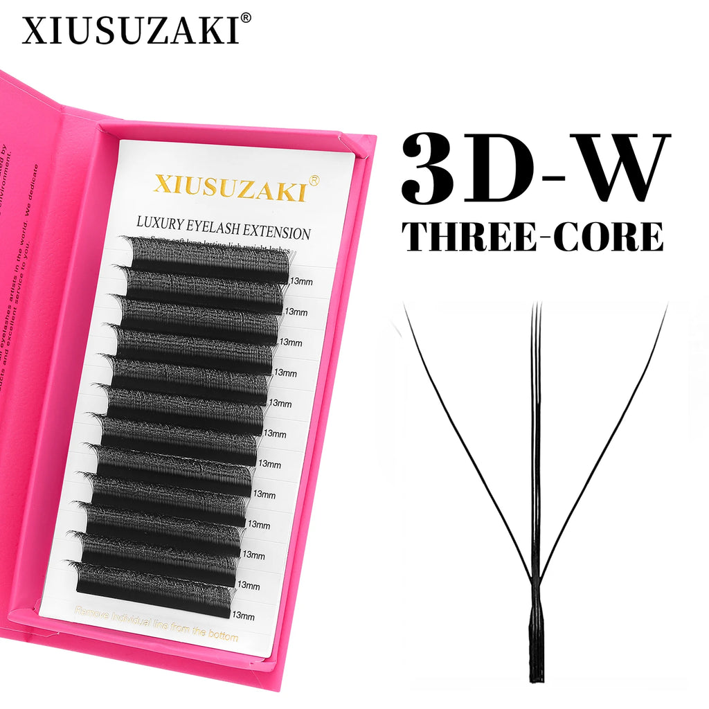 Veylora XIUSUZAKI W Shaped Lashes Bloom 2D 3D 4D 5D 6D 7D 8D Automatic Flowering Premade Fans Eyelashes Extensions YY Individual Lashes