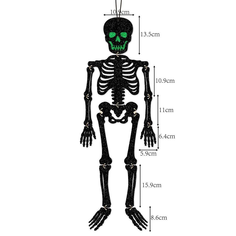 Veylora Halloween Hanging Decorations Pumpkin Witch Cat Vampire Ornaments Trick Or Treat Party Indoor Outdoor Garden Door Wall Decors