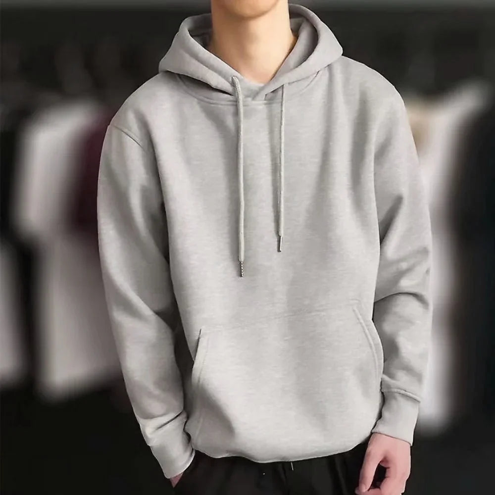 Veylora Hoodies 2024 New Men Harajuku Hooded Sweatshirts Casual All-match Pullover Streetwear Sweater Fashion Clothing Sweatshirt Hoodie