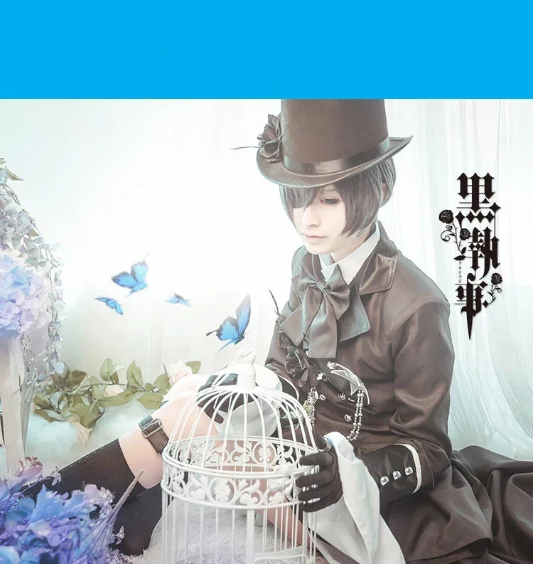 Veylora Cosplay Anime Black Butler Cosplay Ciel Phantomhive Cosplay Cotume Kuroshitsuji Costume Halloween Women Fancy Party Outfit 2025