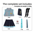 Veylora Anime Character Performance Clothes MIKU Anime Clothes Cosplay Clothes JK Skirt Same Suit Wig Accessories Halloween Costume