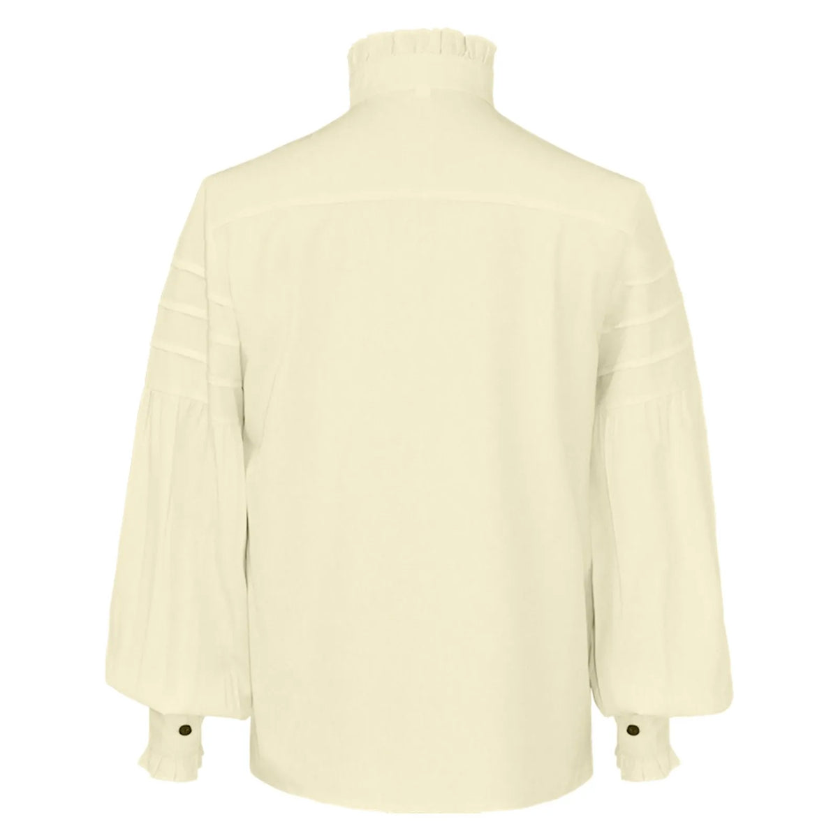 Veylora Men's Medieval Ruffle Shirts Gothic Vintage Court Style Turtleneck Long Sleeve Shirts Vampire Pirate Cosplay Victorian Shirt