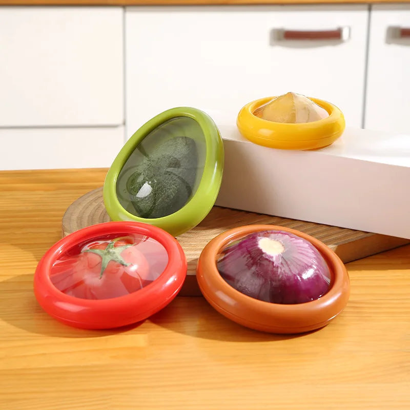 Veylora Kitchen Storage Box Fruit Vegetable Container Fresh Box Avocado Tomato Lemon Onion Fresh-Keeping Crisper Kitchen Gadgets
