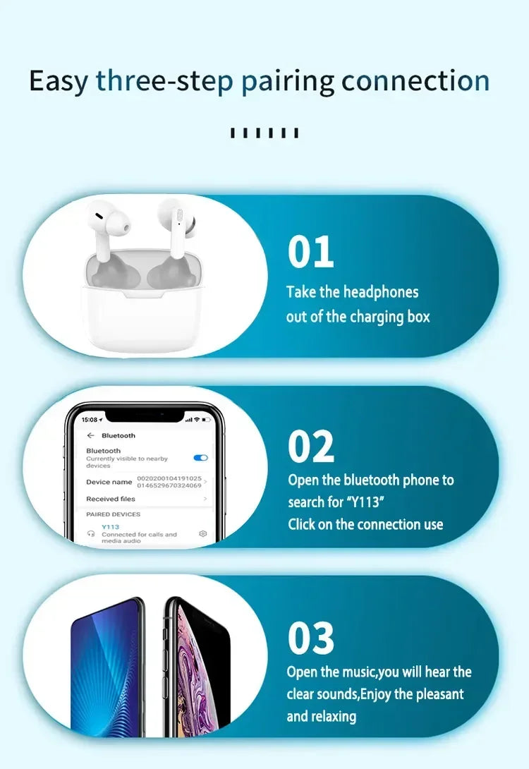 Veylora Bluetooth Earphone Air Pro Wireless Earphone Sound Noise Cancelling Bluetooth Earbuds Touch Control Headphones