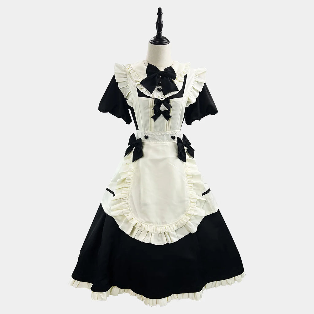 Veylora Color Cosplayer Black Lolita Cosplay Costume Halloween Maid Outfit Carnival Comic Exhibition Women Dress Suit European Clothing