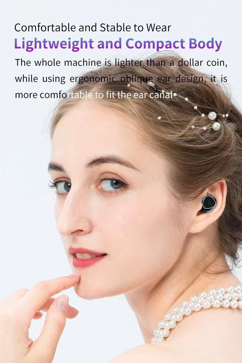 Veylora M10 Wireless Headphone Bluetooth Earphones Waterproof Earpieces Sport Earbuds For Huawei Iphone OPPO Xiaomi TWS Music Headset