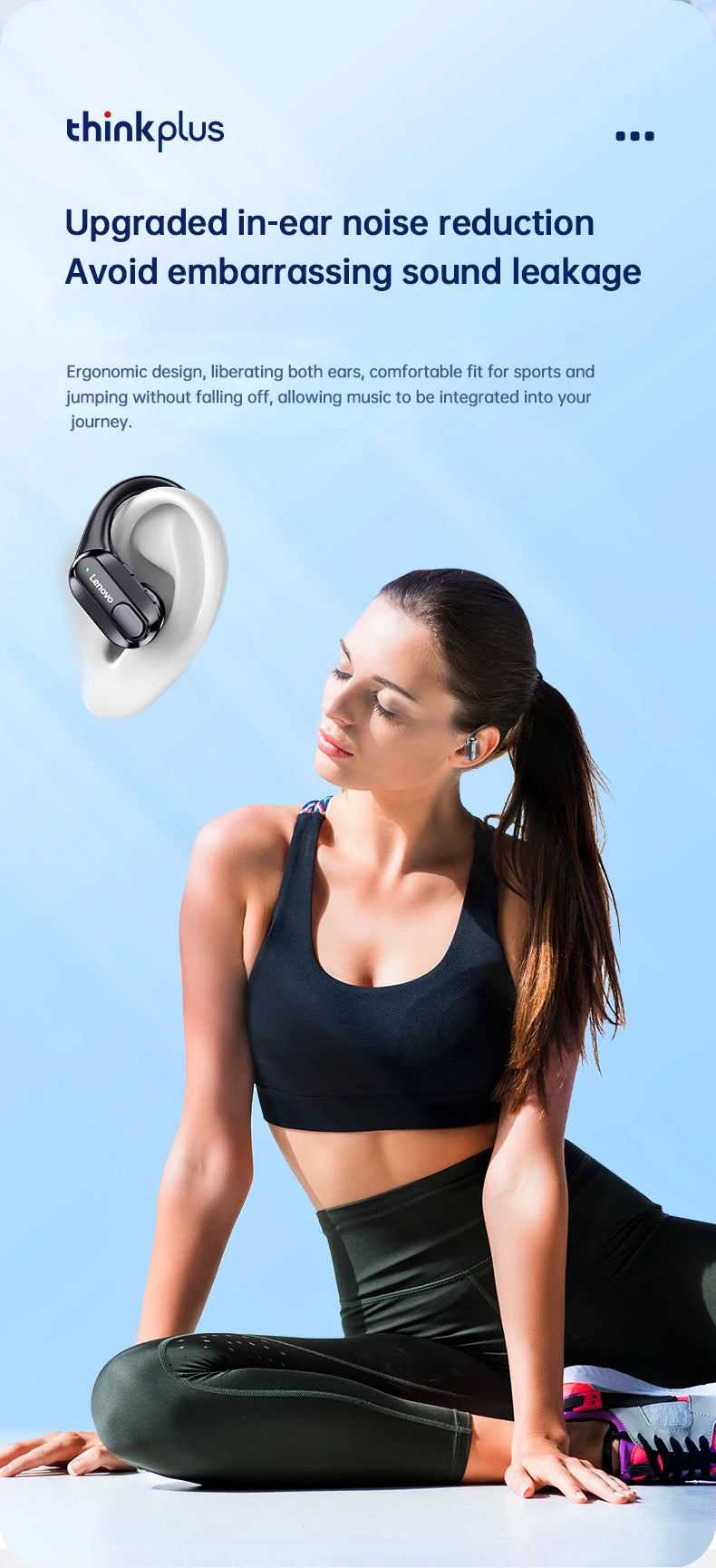 Veylora Original Lenovo XT80 Sports Wireless Earphones with Mics, LED Power Display,Hifi Stereo Sound Bluetooth 5.3 TWS HeadphHeadphones