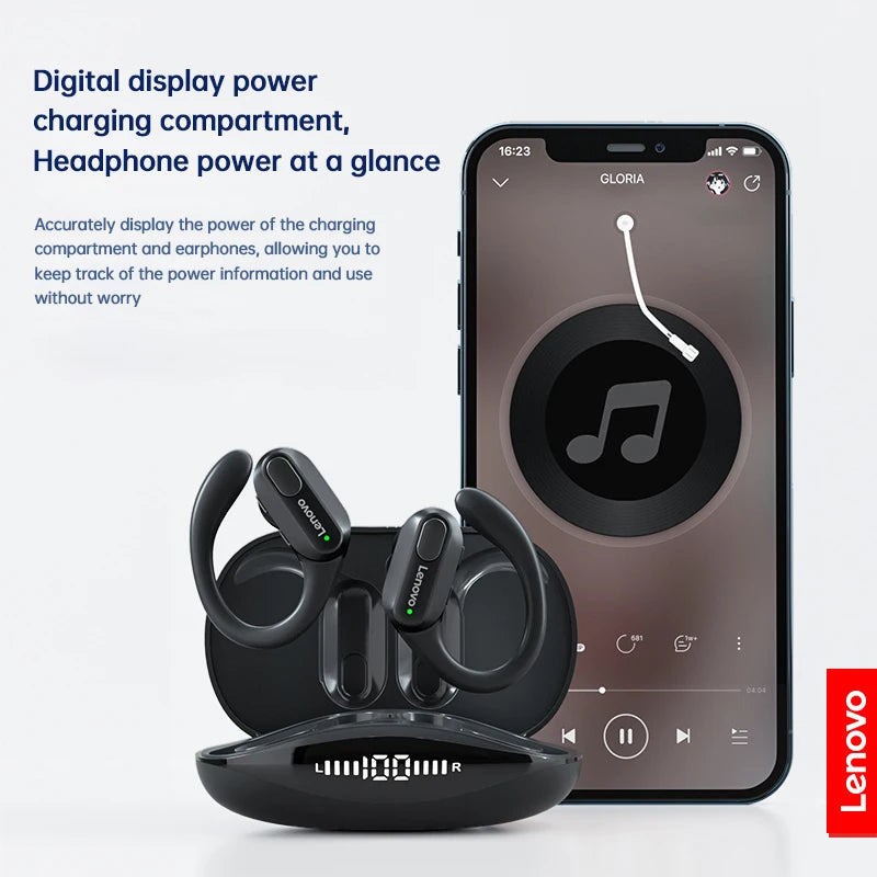 Veylora Original Lenovo XT80 Sports Wireless Earphones with Mics, LED Power Display,Hifi Stereo Sound Bluetooth 5.3 TWS HeadphHeadphones