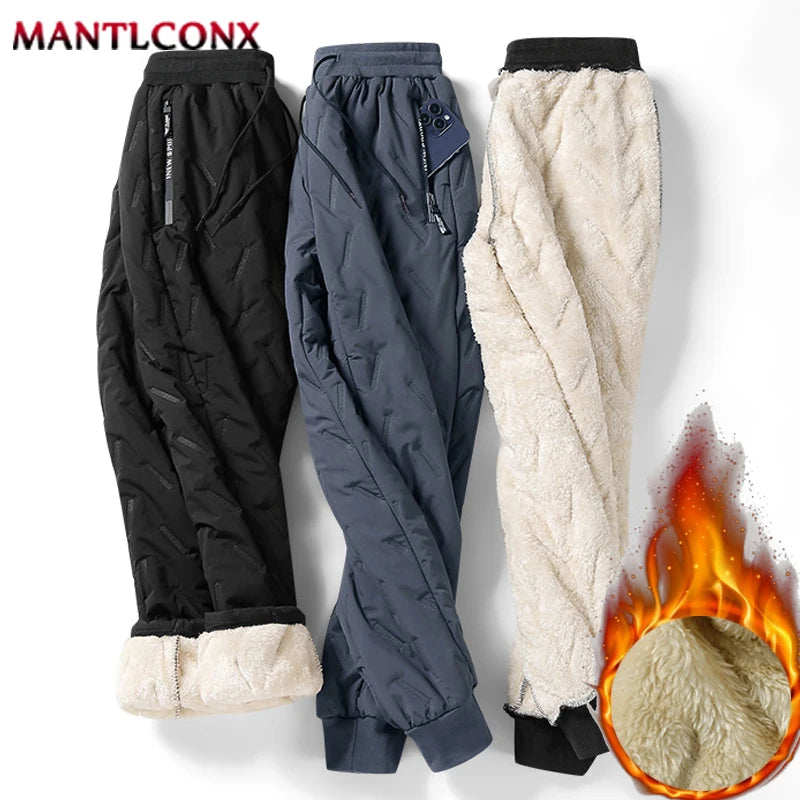 Veylora Thicken Warm Winter Pants for Men Sweatpants Casual Thicken Joggers Pants Male Thermal Trousers Black Gray Pants Men Windbreak