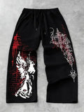 Veylora Sweatpants High Street Hip Hop Casual Pants Men Harajuku Y2K Oversized Sport Winter Fall Super Handsome Men's Straight Leg Pants