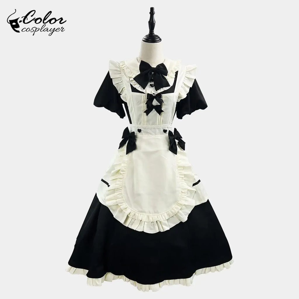 Veylora Color Cosplayer Black Lolita Cosplay Costume Halloween Maid Outfit Carnival Comic Exhibition Women Dress Suit European Clothing