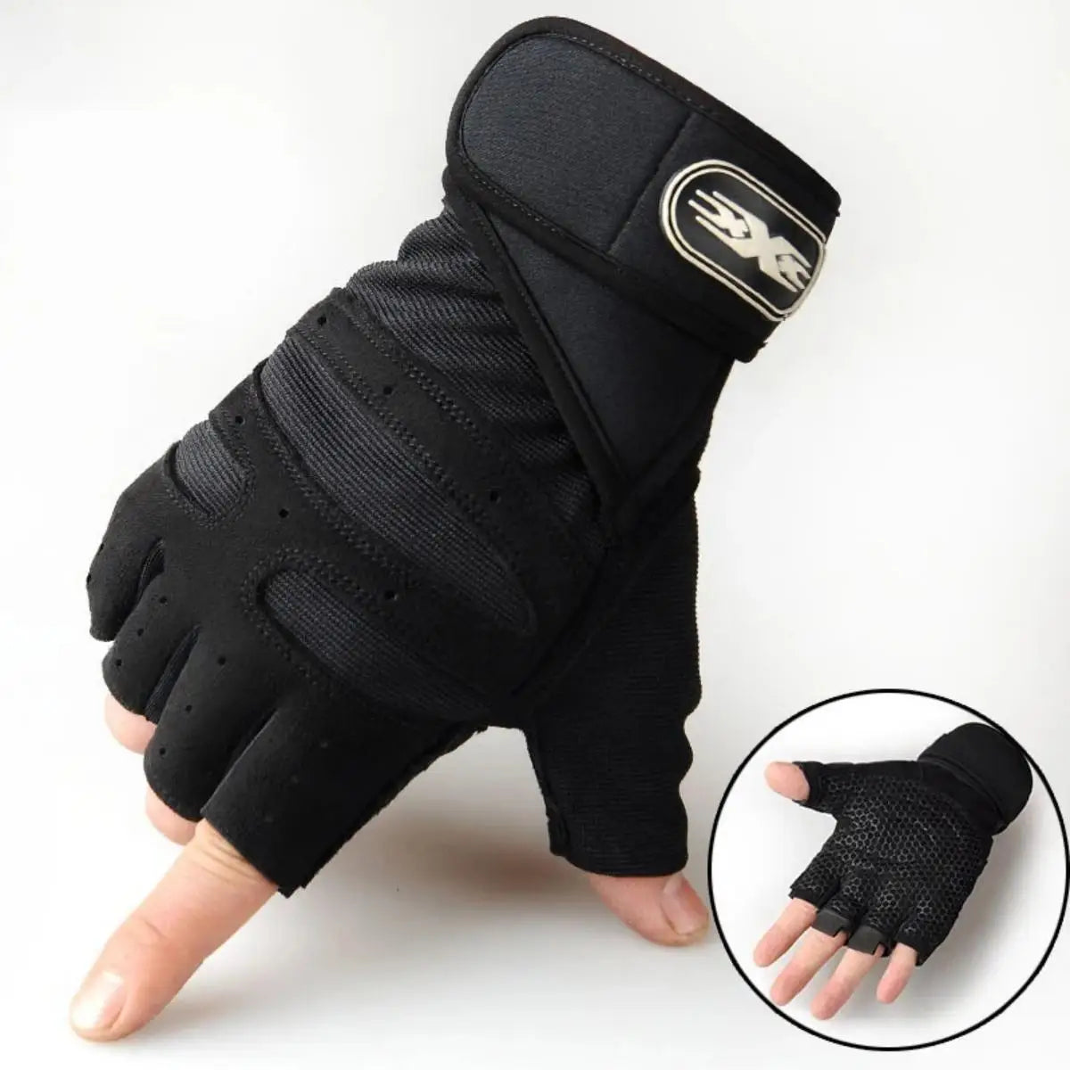 Veylora Gym Gloves for Men Women Fitness Weight Lifting Wristband Gloves Body Building Training Sports Exercise Cycling Glove Shockproof