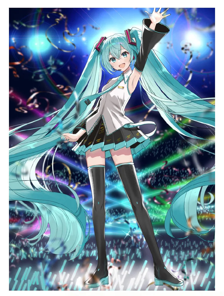 Veylora Anime Character Performance Clothes MIKU Anime Clothes Cosplay Clothes JK Skirt Same Suit Wig Accessories Halloween Costume