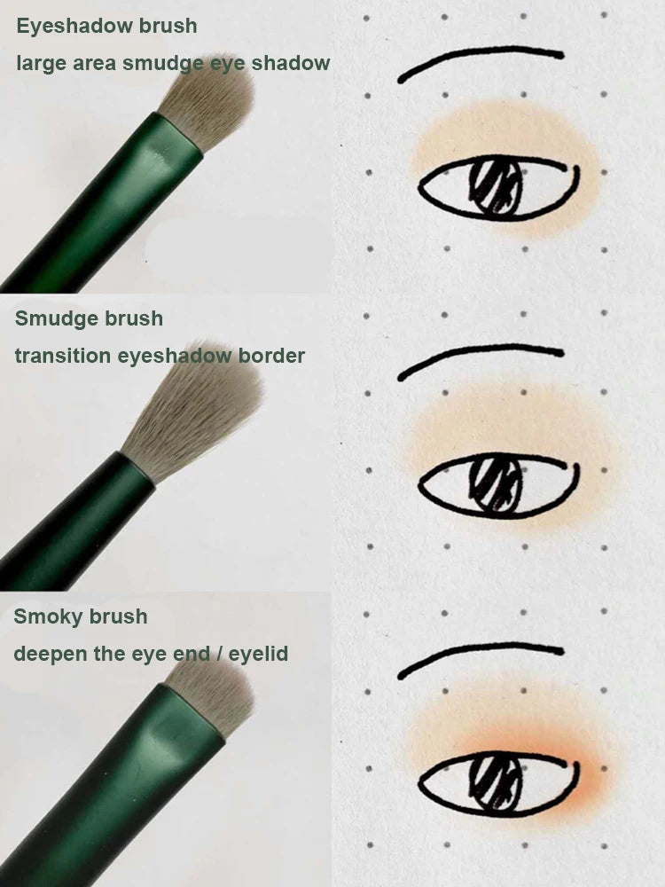 Veylora 13 PCS Makeup Brushes Set Eye Shadow Foundation Women Cosmetic Brush Eyeshadow Blush Beauty Soft Make Up Tools Bag
