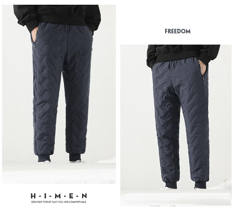 Veylora Thicken Warm Winter Pants for Men Sweatpants Casual Thicken Joggers Pants Male Thermal Trousers Black Gray Pants Men Windbreak