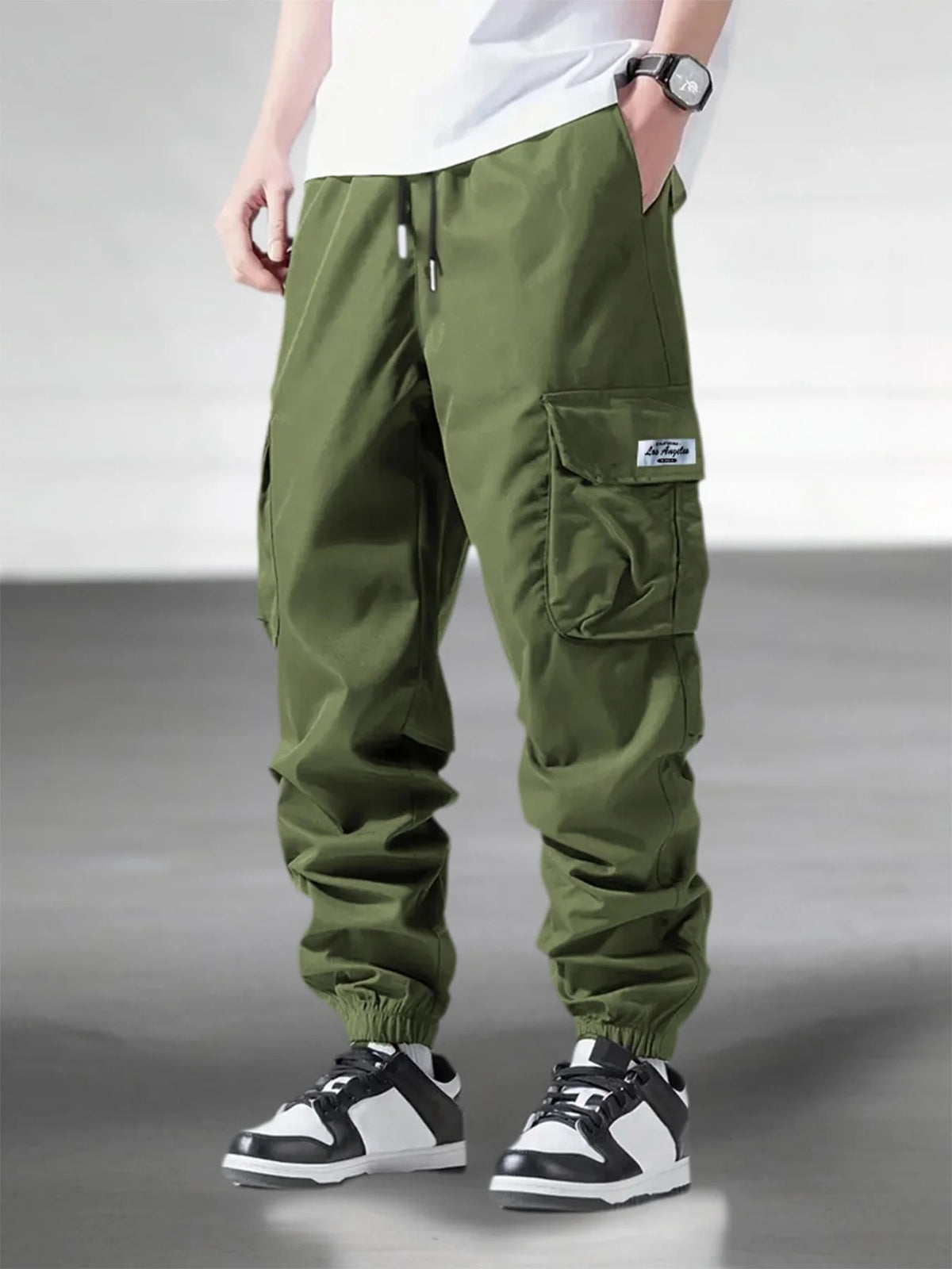 Veylora Men's Spring Autumn Street Work Pants Multi Pocket Casual Training Pants Jogging and Hiking Casual Trousers Men's Cargo Pants