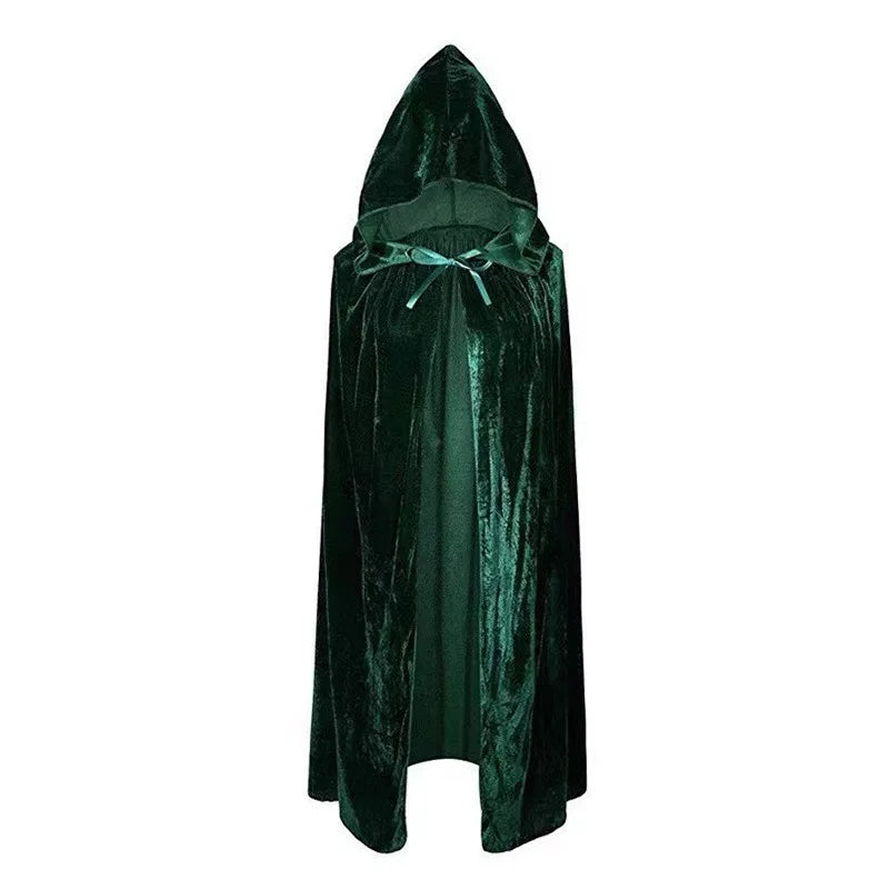 Veylora Halloween Cape Cosplay Masquerade Costume Witch Cloak Wizard Fairy Velvet Devil Cape High Quality Velvet Fabric