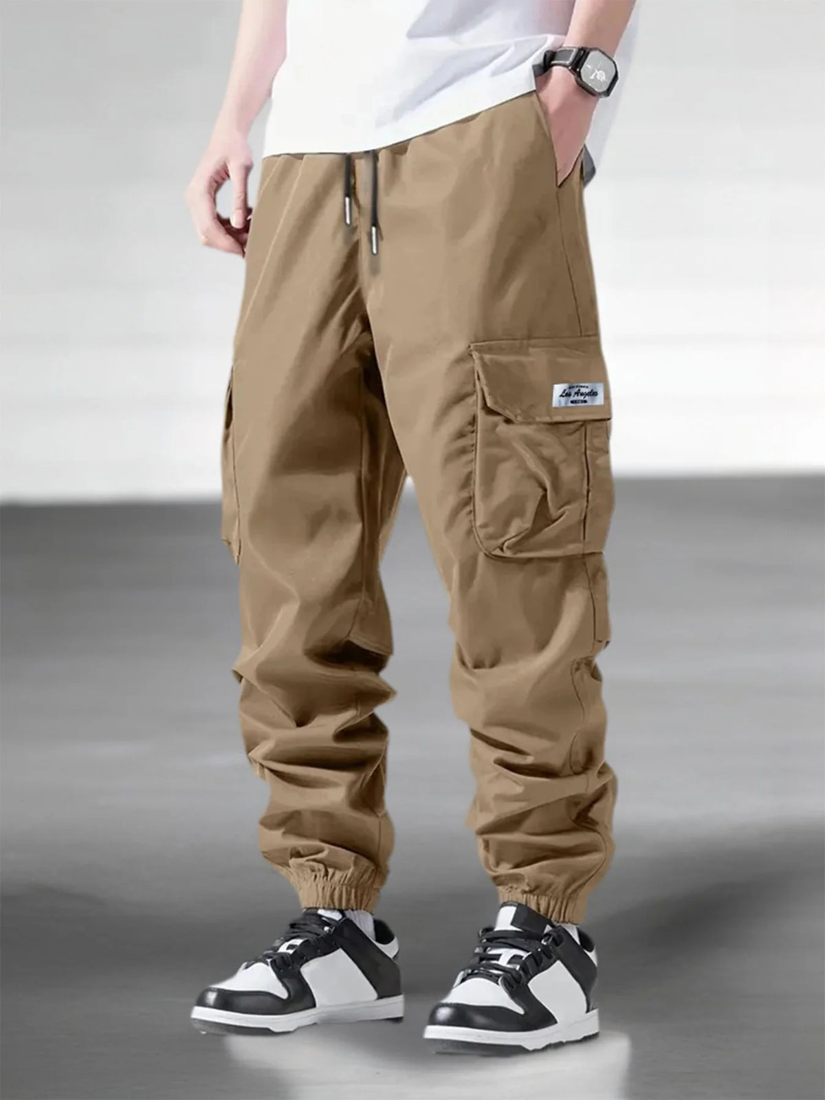 Veylora Men's Spring Autumn Street Work Pants Multi Pocket Casual Training Pants Jogging and Hiking Casual Trousers Men's Cargo Pants