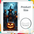 Veylora Halloween Decorations Door Cover Spooky Design Halloween Eerie Skeleton Gothic Jack O Lantern for Halloween Party Horror Decor