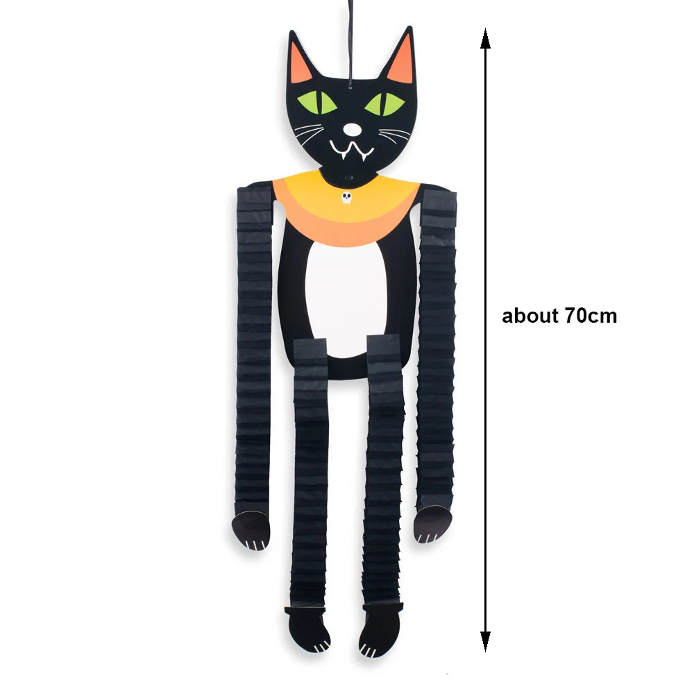 Veylora Halloween Hanging Decorations Pumpkin Witch Cat Vampire Ornaments Trick Or Treat Party Indoor Outdoor Garden Door Wall Decors