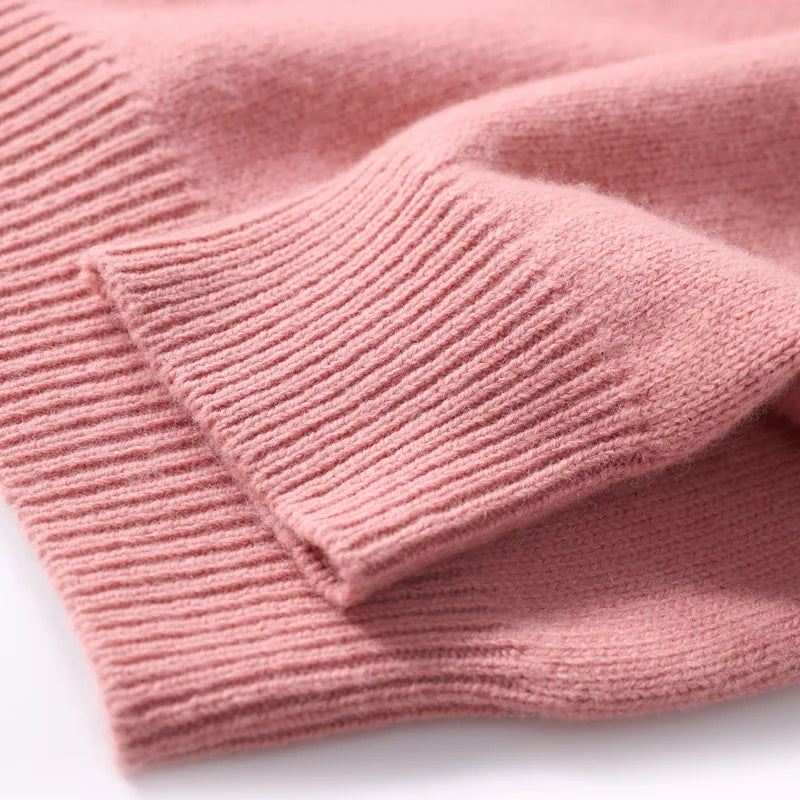 Autumn Winter Men Cashmere Sweater O-neck Soft Warm Pullovers Male Loose Knitted Shirt Korean men's winter blouse
