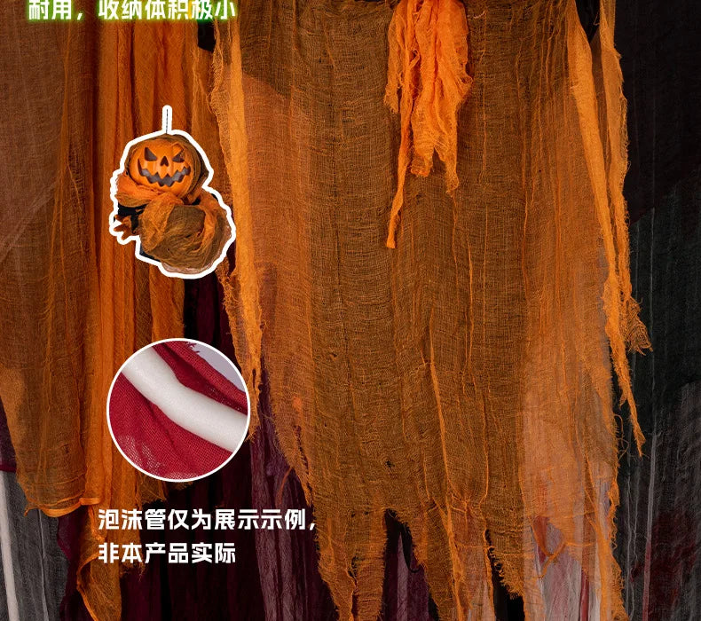 Veylora Halloween Decoration Luminous Demon Pumpkin Scarecrow Hanging Ornaments Turned Head Pumpkin Halloween Horror Home Decor Yard