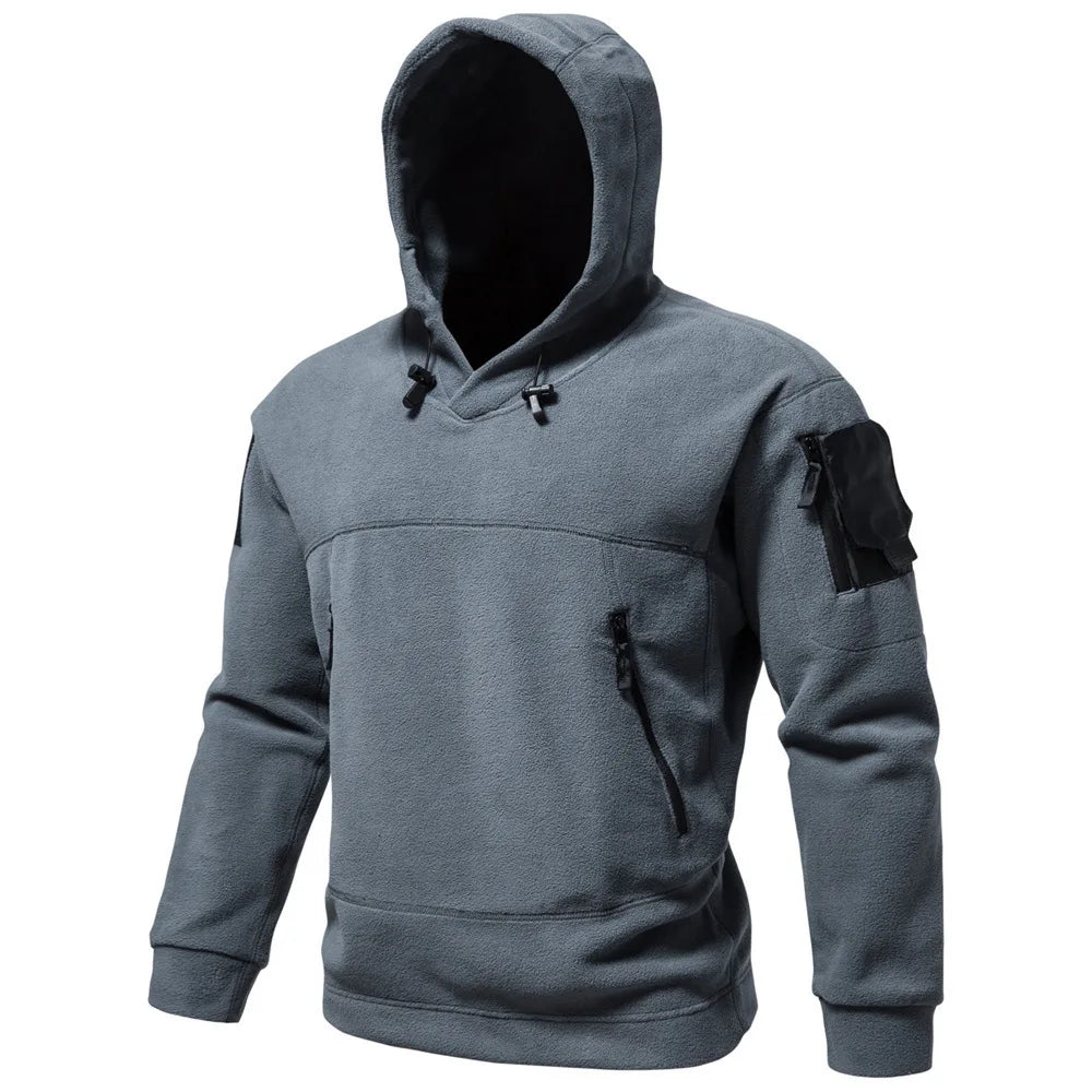 Veylora Hoodies for Man 2025 New Men's Tactical Outdoor Men's Hoodie Autumn Winter Thick Hooded Jacket Multifunctional Casual Sportswear