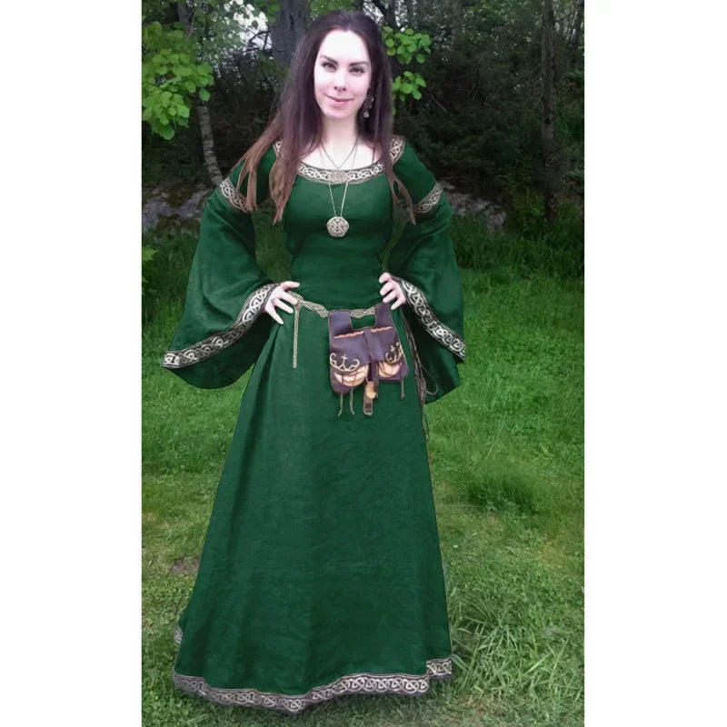Veylora Cosplay Medieval Gothic Costumes for Women Halloween Carnival Fancy Dress Up Party Performance Renaissance Disfraz Hombre