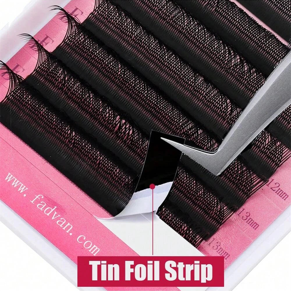 Veylora YY Shape 6-15mm Lashes 2D 0.07/0.05mm Faux Mink C/D Curl Natural Soft Brazilian Premade Volume Fan Eyelashes Extension