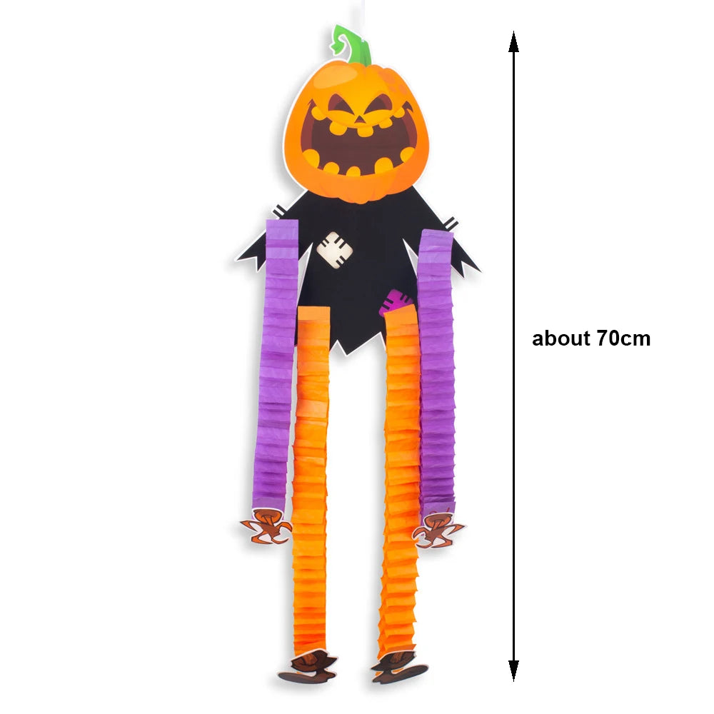 Veylora Halloween Hanging Decorations Pumpkin Witch Cat Vampire Ornaments Trick Or Treat Party Indoor Outdoor Garden Door Wall Decors