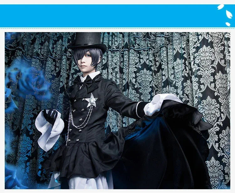 Veylora Cosplay Anime Black Butler Cosplay Ciel Phantomhive Cosplay Cotume Kuroshitsuji Costume Halloween Women Fancy Party Outfit 2025