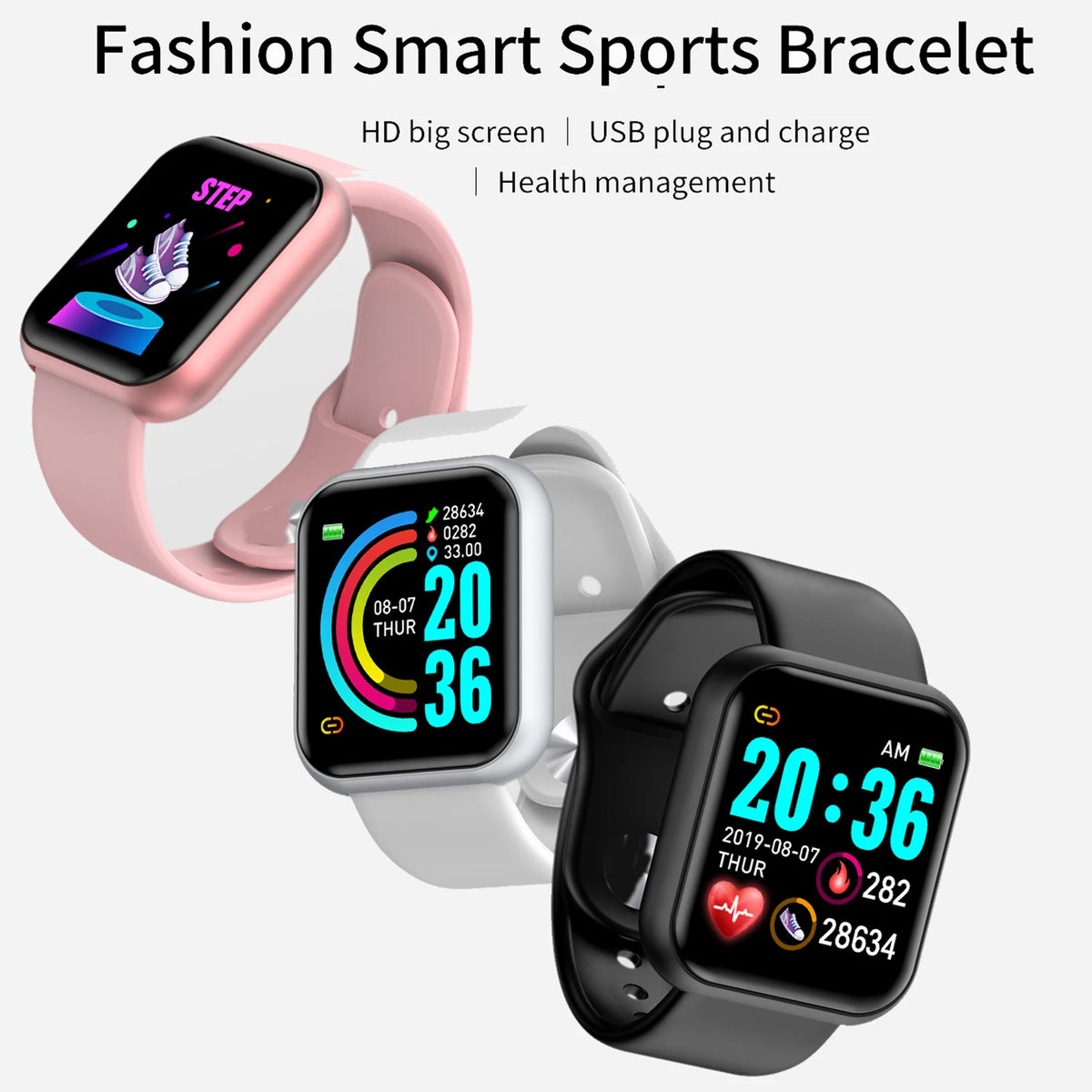 Veylora Smart Watch For Women Men Wristwatch Bluetooth Connected Phone Player Music Fitness Sport Bracelet Sleep Monitor Digital Watches