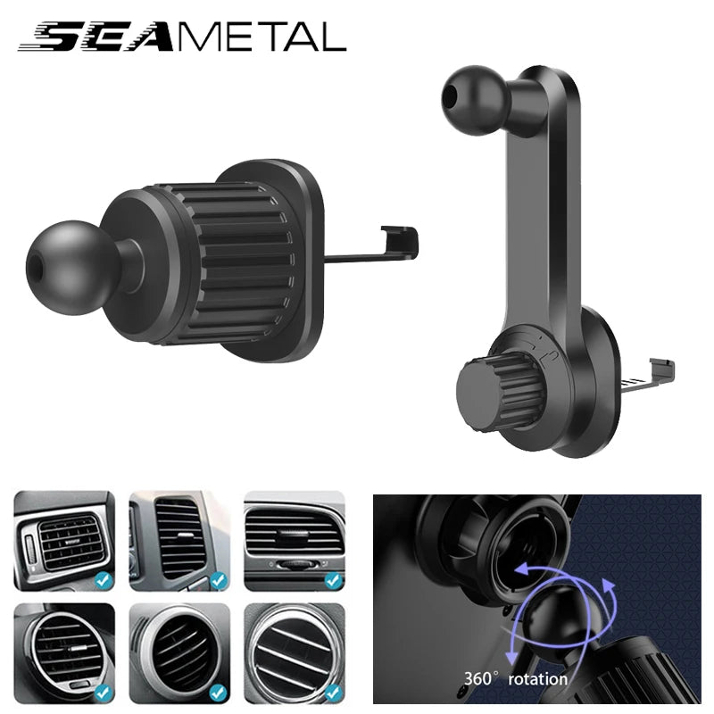 Veylora Seametal Car Phone Holder Bracket Accessories Interior Air Outlet Vent Base Gadget Universal Auto Cellphone Support Accessories