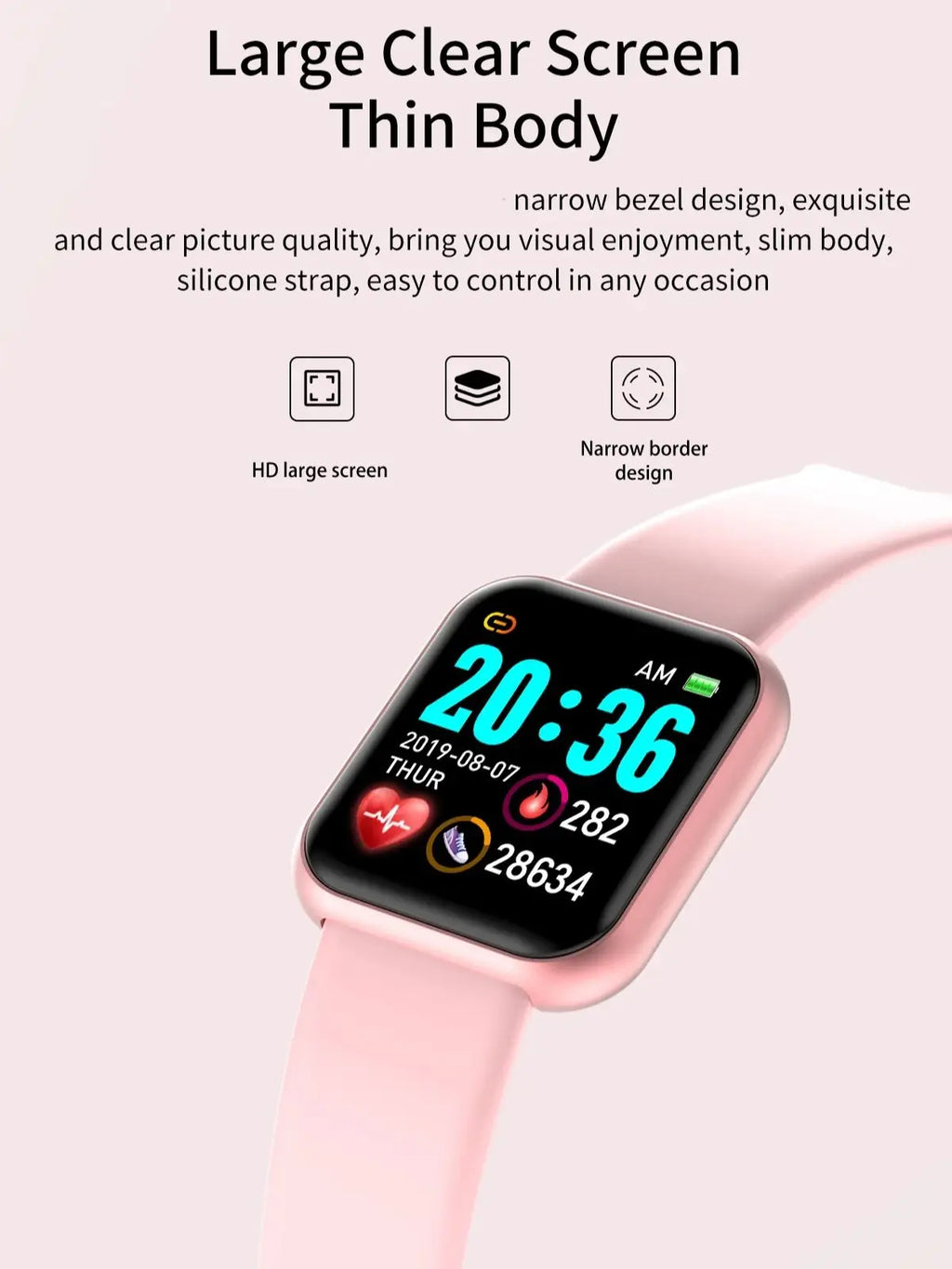Veylora Smart Watch For Women Men Wristwatch Bluetooth Connected Phone Player Music Fitness Sport Bracelet Sleep Monitor Digital Watches