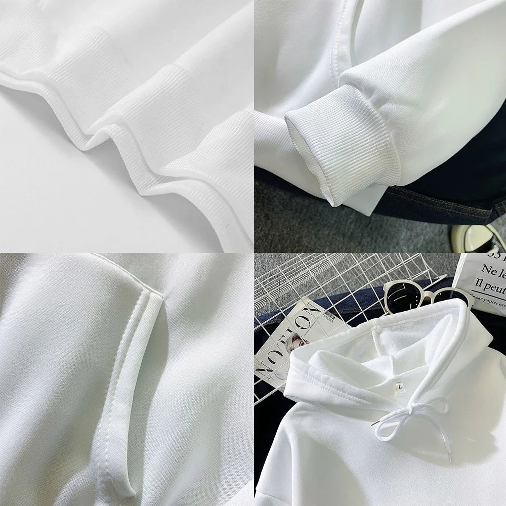 Veylora Hoodies 2024 New Men Harajuku Hooded Sweatshirts Casual All-match Pullover Streetwear Sweater Fashion Clothing Sweatshirt Hoodie
