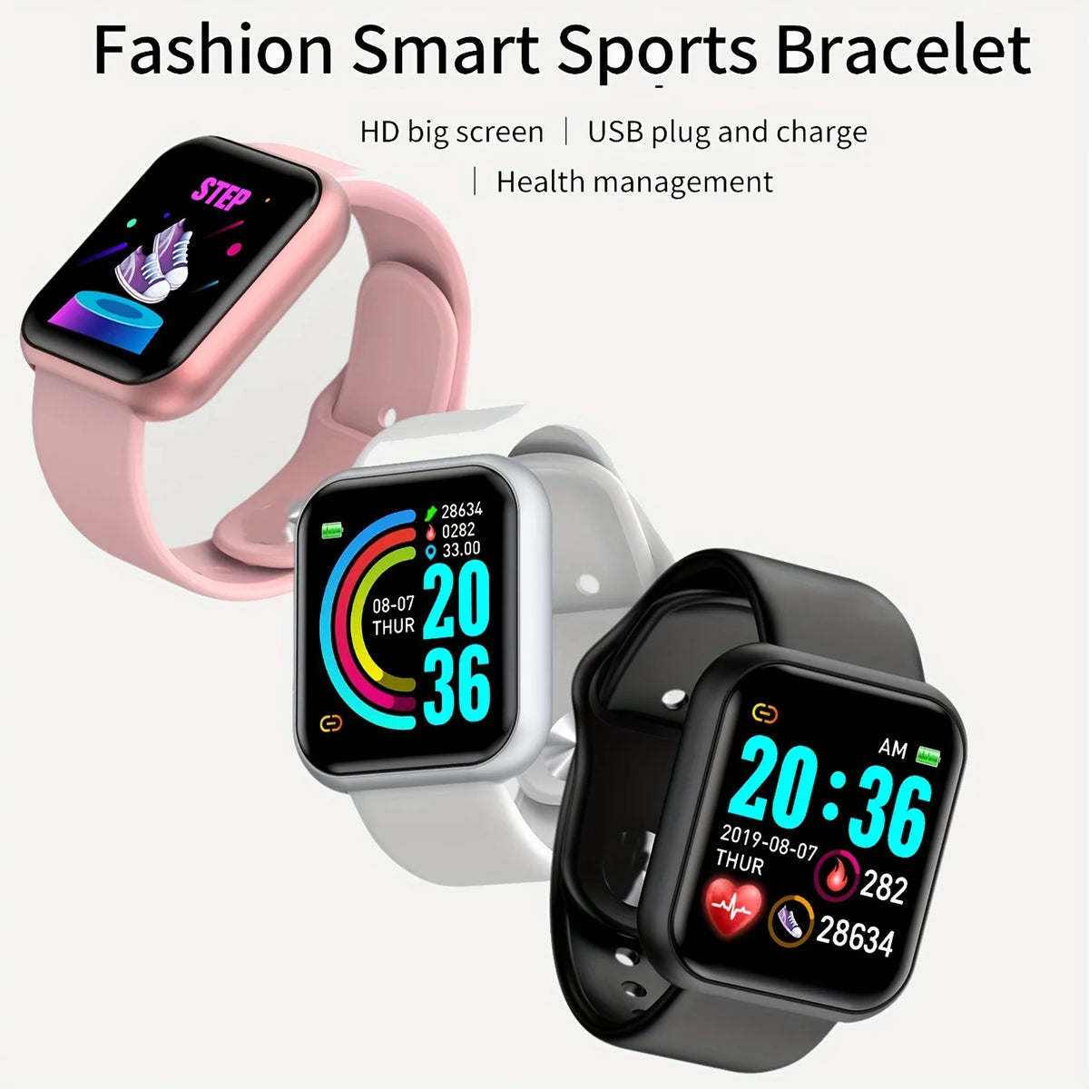 Veylora Smart Watch For Women Men Wristwatch Bluetooth Connected Phone Player Music Fitness Sport Bracelet Sleep Monitor Digital Watches