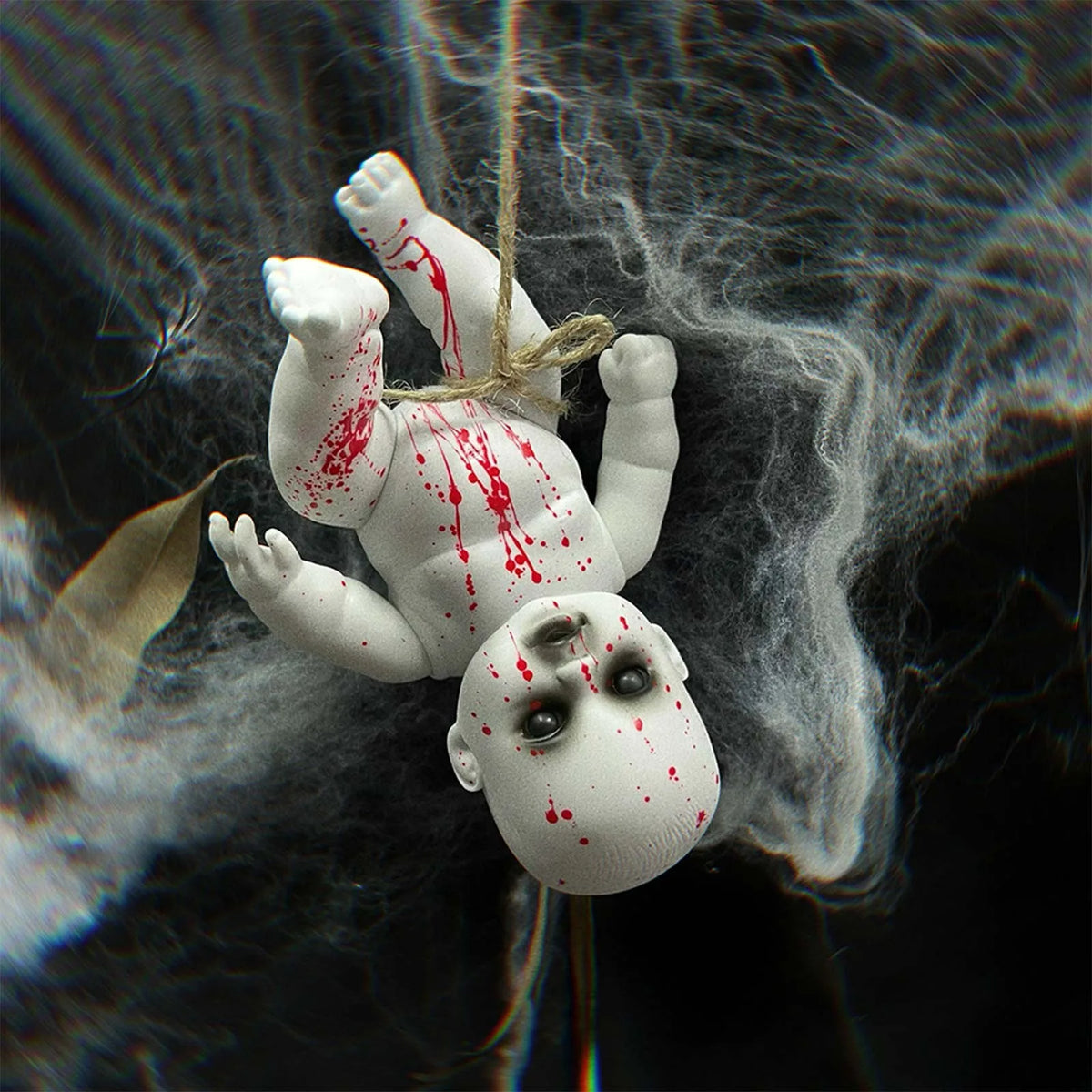 Veylora Halloween Hanging Ghost Dolls Spooky Tricky Toys Ornament Horror Atmosphere Bar Courtyard Prop Happy Halloween Day Party Decor