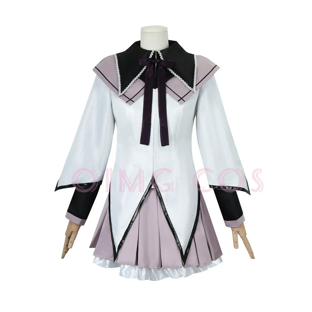Veylora Puella Magi Madoka Magica Akemi Homura Cosplay Costumes Carnival Uniform Anime Halloween CostumesDress