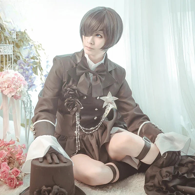 Veylora Cosplay Anime Black Butler Cosplay Ciel Phantomhive Cosplay Cotume Kuroshitsuji Costume Halloween Women Fancy Party Outfit 2025