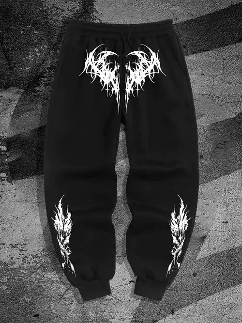 Veylora Sweatpants High Street Hip Hop Casual Pants Men Harajuku Y2K Oversized Sport Winter Fall Super Handsome Men's Straight Leg Pants