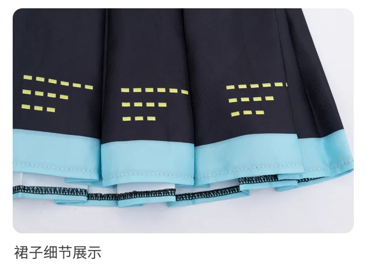 Veylora Anime Character Performance Clothes MIKU Anime Clothes Cosplay Clothes JK Skirt Same Suit Wig Accessories Halloween Costume