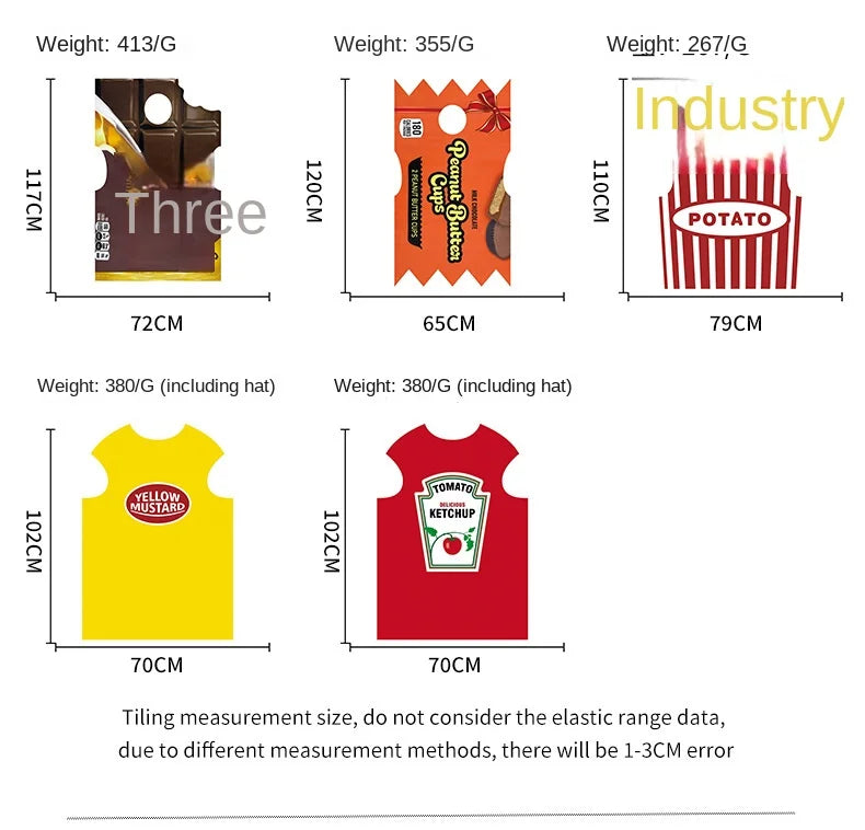 Veylora Festival Costumes Red Tomato Delicious Ketchup Costume Adult Boy Girl Funny Disguise Suit Yellow Halloween Cosplay Party Clothes