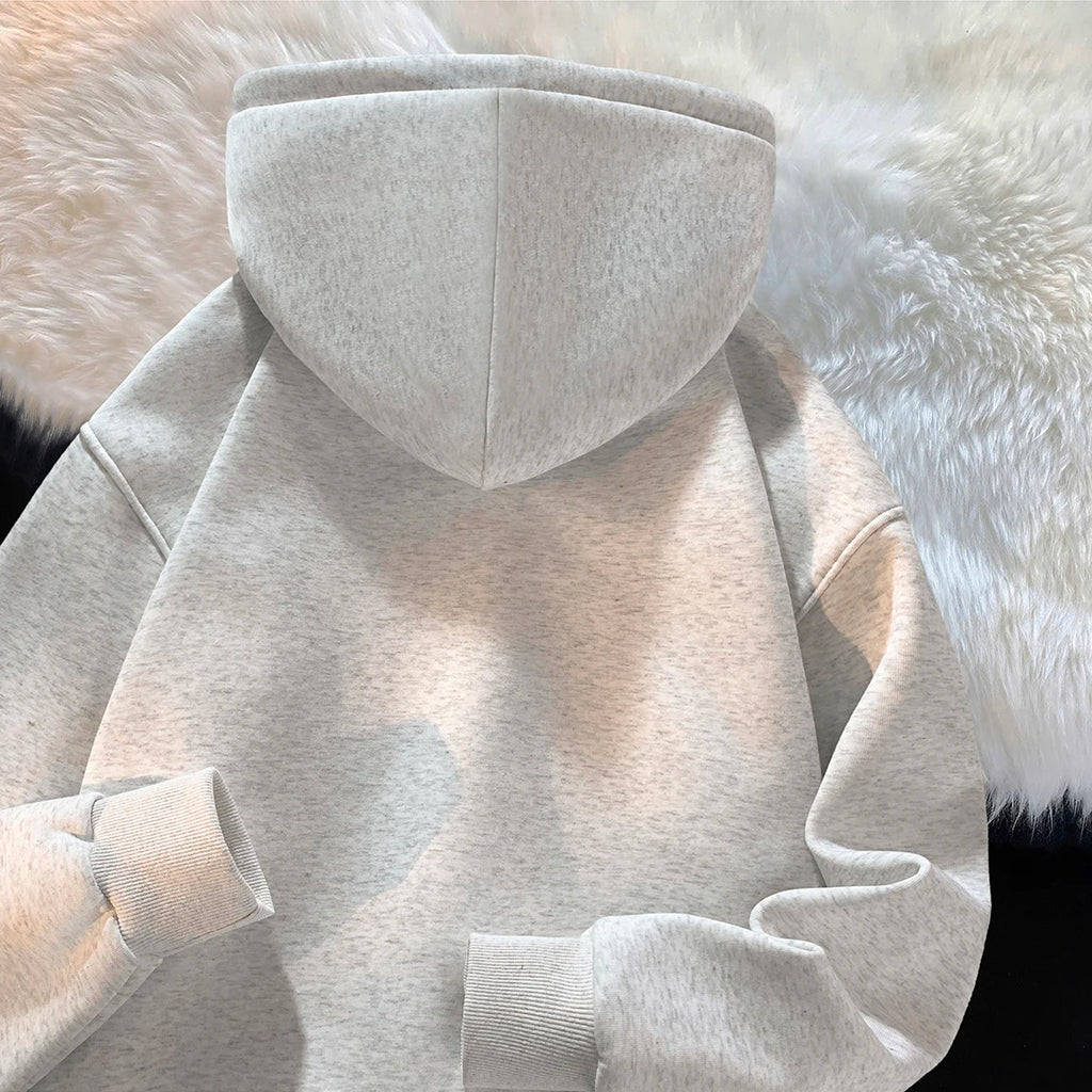 Veylora Hoodie Men's Trendy Brand Versatile Hong Kong Style High Street American Printed Top Autumn and Winter Coat Streetwear Anime